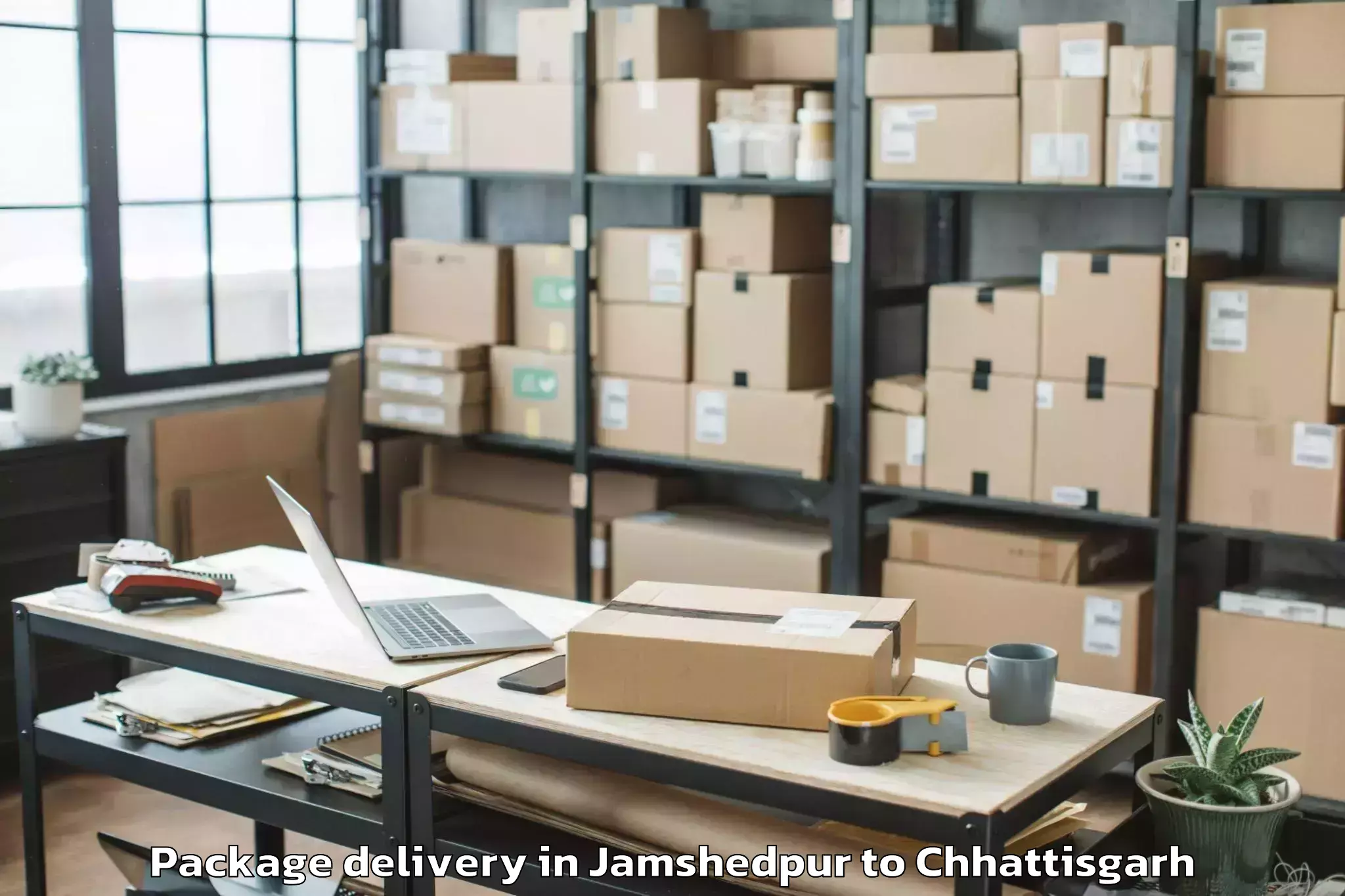 Discover Jamshedpur to Kharora Package Delivery